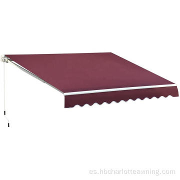 Toldo retráctil de aluminio plegable